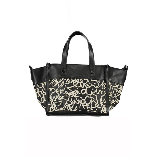 Desigual Black Polyester Handbag - Arichezz.store