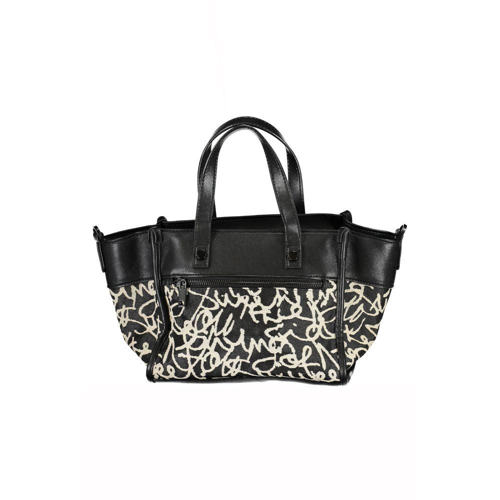 Desigual Black Polyester Handbag - Arichezz.store