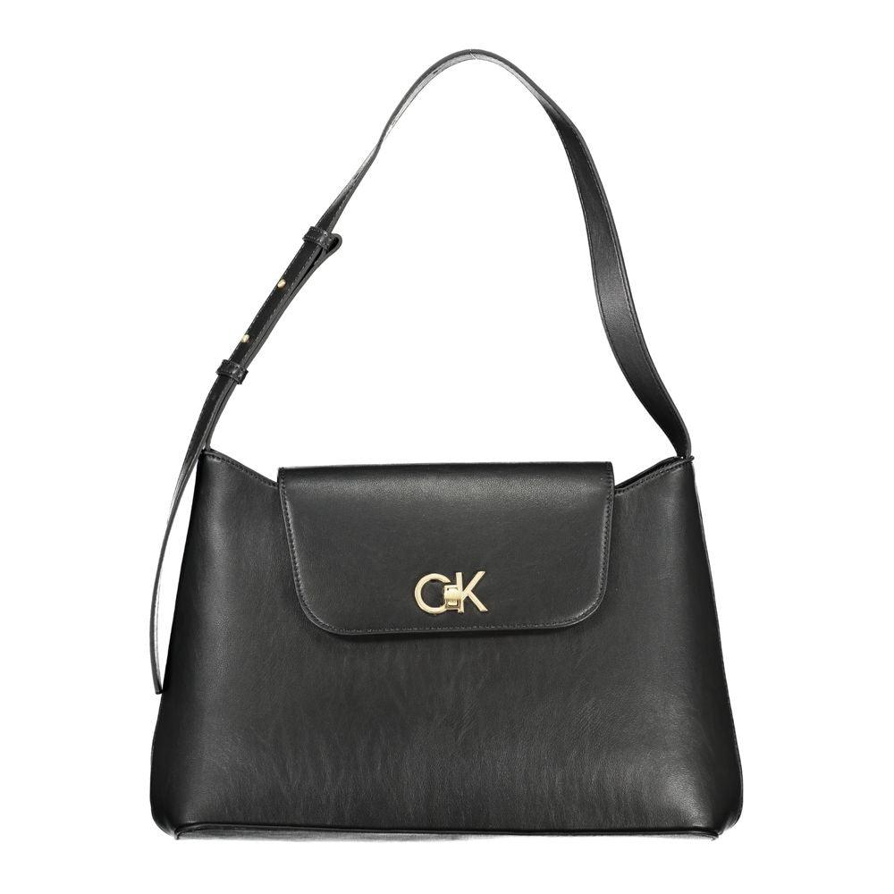 Calvin Klein Black Polyester Handbag - Arichezz.store