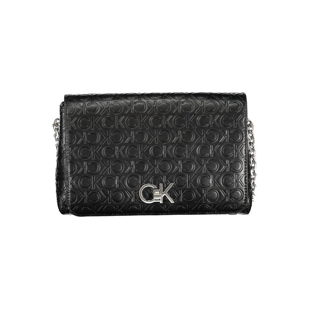 Calvin Klein Black Polyester Handbag - Arichezz.store