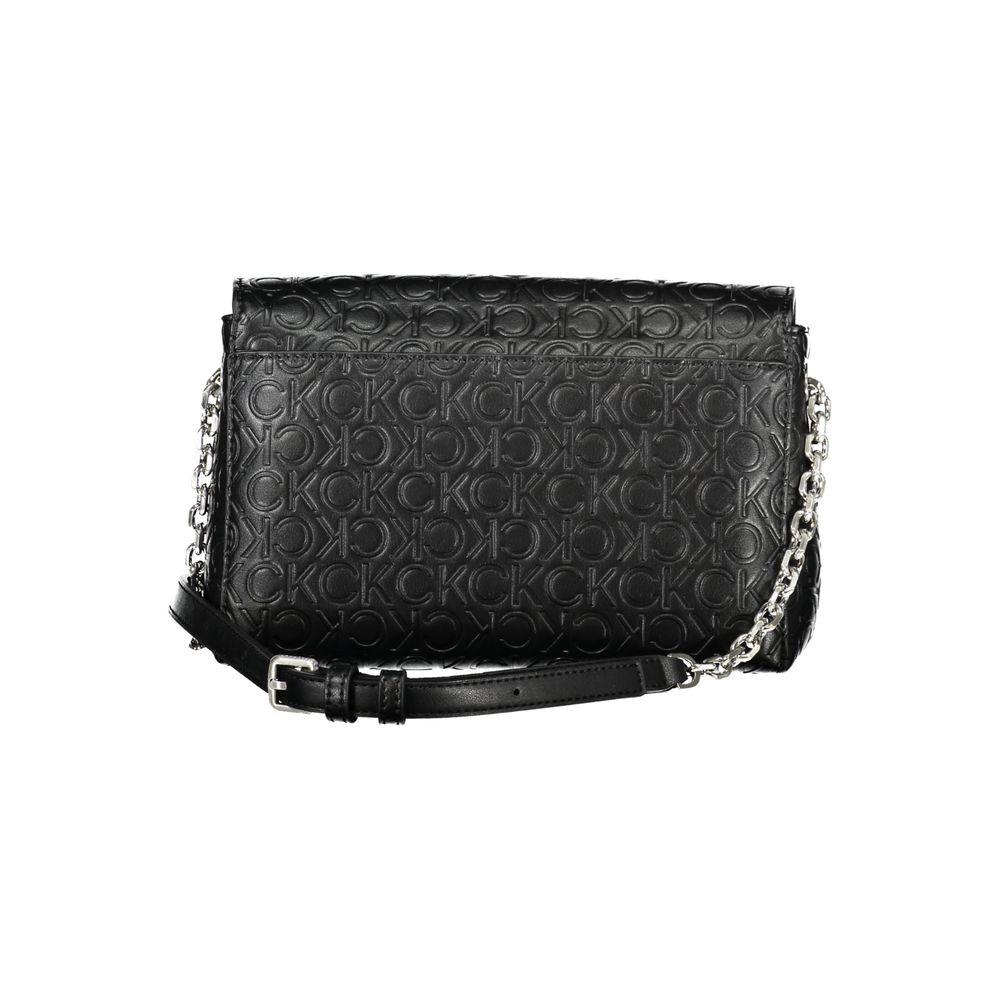 Calvin Klein Black Polyester Handbag - Arichezz.store