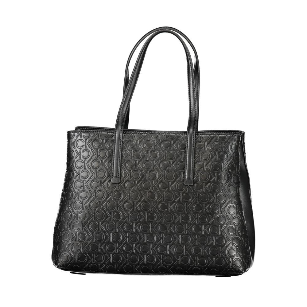 Calvin Klein Black Polyester Handbag - Arichezz.store