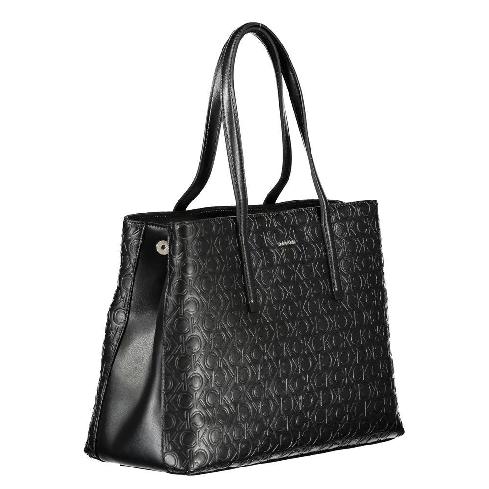 Calvin Klein Black Polyester Handbag - Arichezz.store