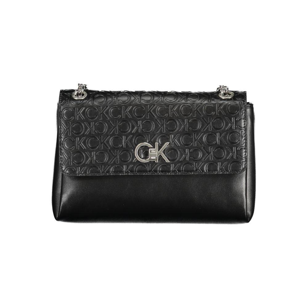 Calvin Klein Black Polyester Handbag - Arichezz.store