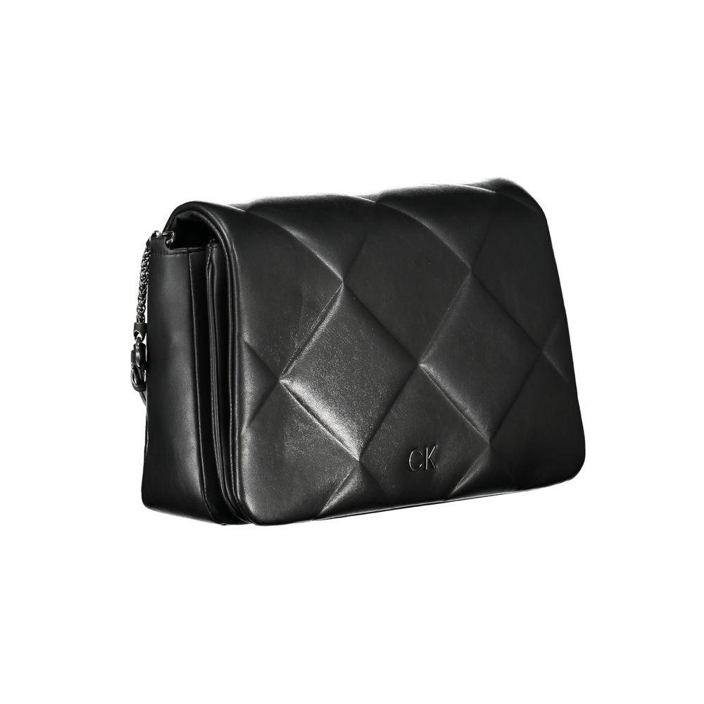 Calvin Klein Black Polyester Handbag - Arichezz.store