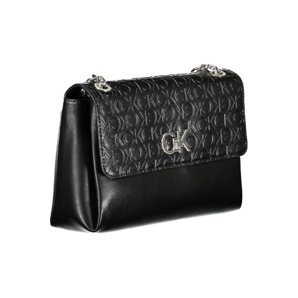 Calvin Klein Black Polyester Handbag - Arichezz.store