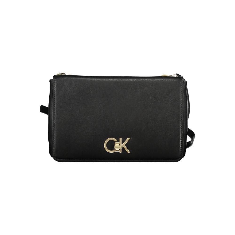 Calvin Klein Black Polyester Handbag - Arichezz.store