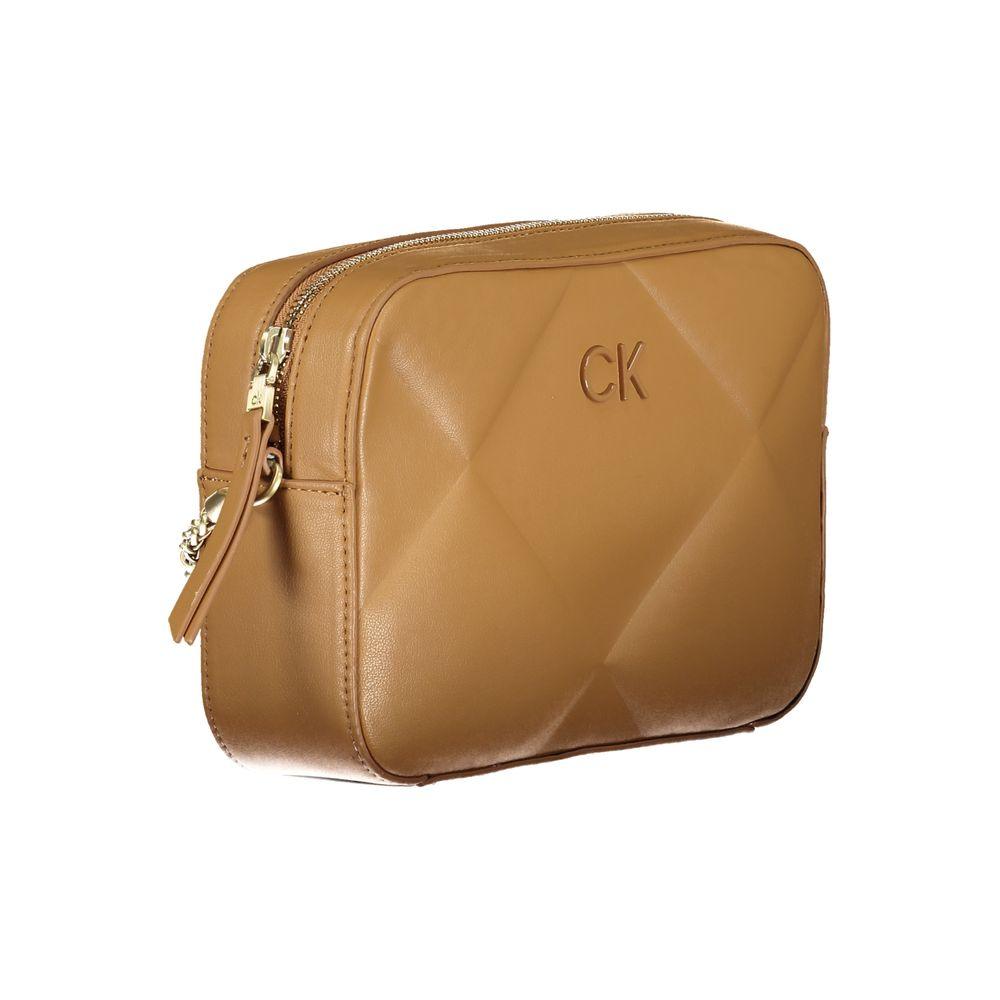 Calvin Klein Brown Polyester Handbag - Arichezz.store