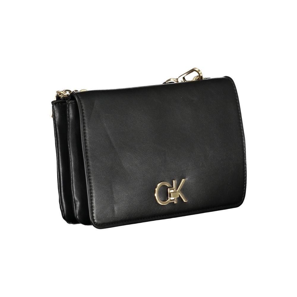 Calvin Klein Black Polyester Handbag - Arichezz.store