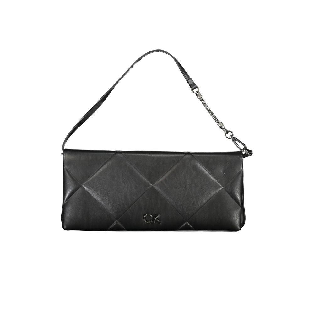 Calvin Klein Black Polyester Handbag - Arichezz.store