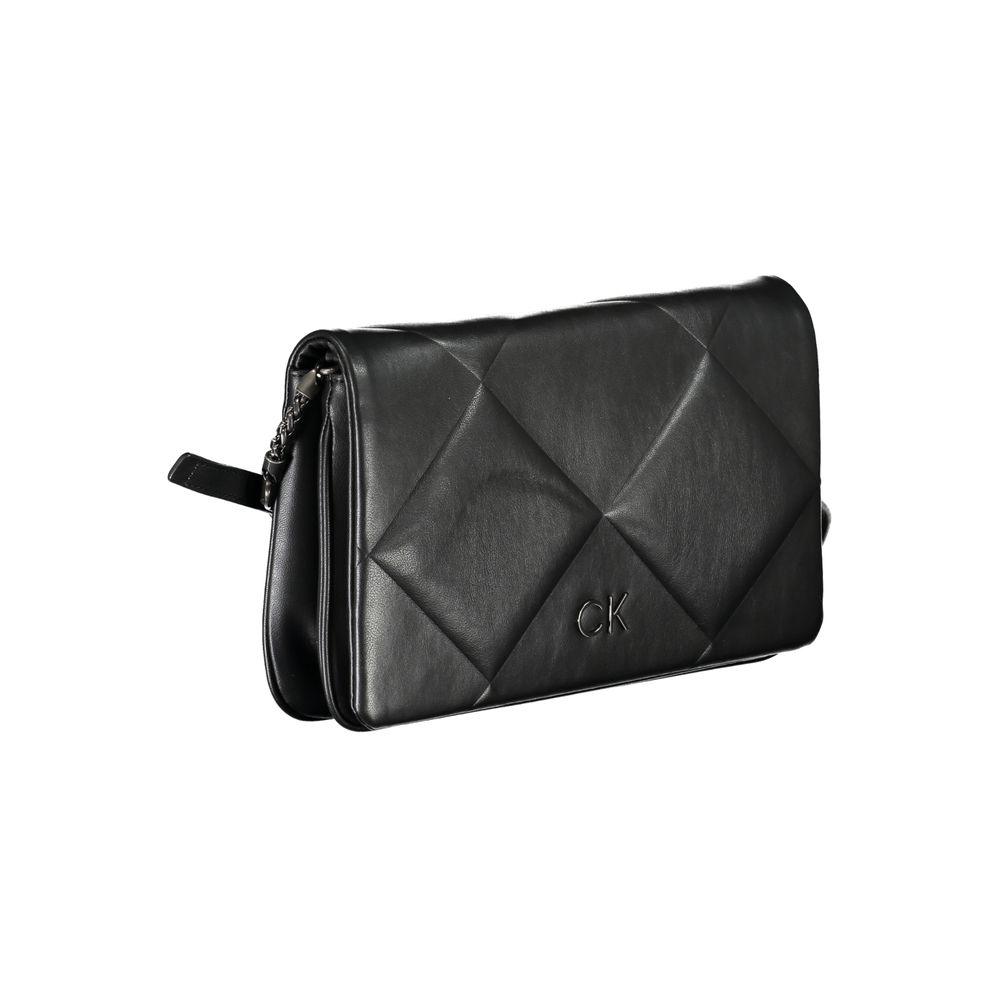 Calvin Klein Black Polyester Handbag - Arichezz.store