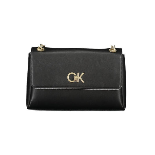 Calvin Klein Black Polyester Handbag - Arichezz.store