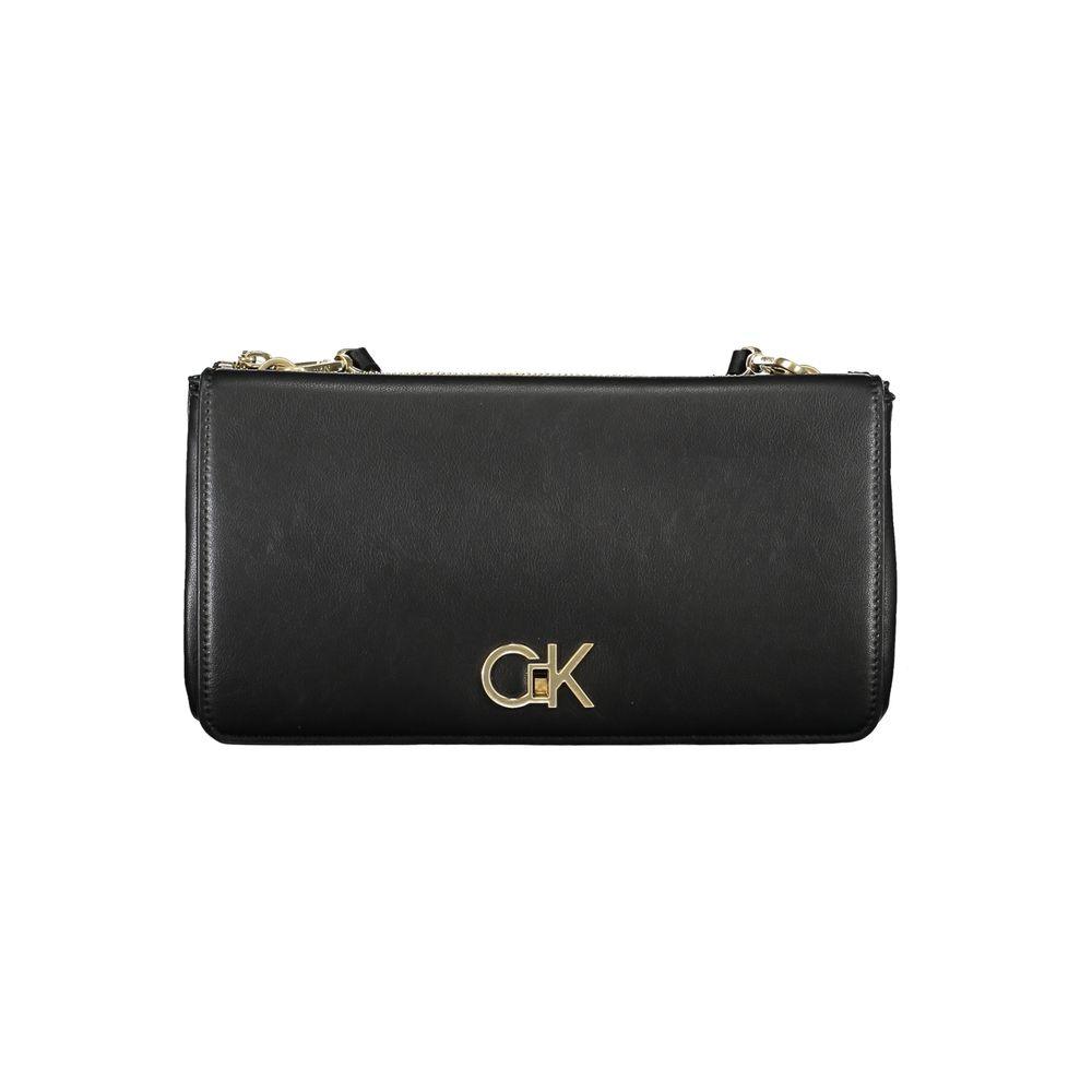 Calvin Klein Black Polyester Handbag - Arichezz.store