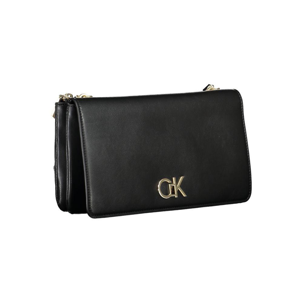 Calvin Klein Black Polyester Handbag - Arichezz.store