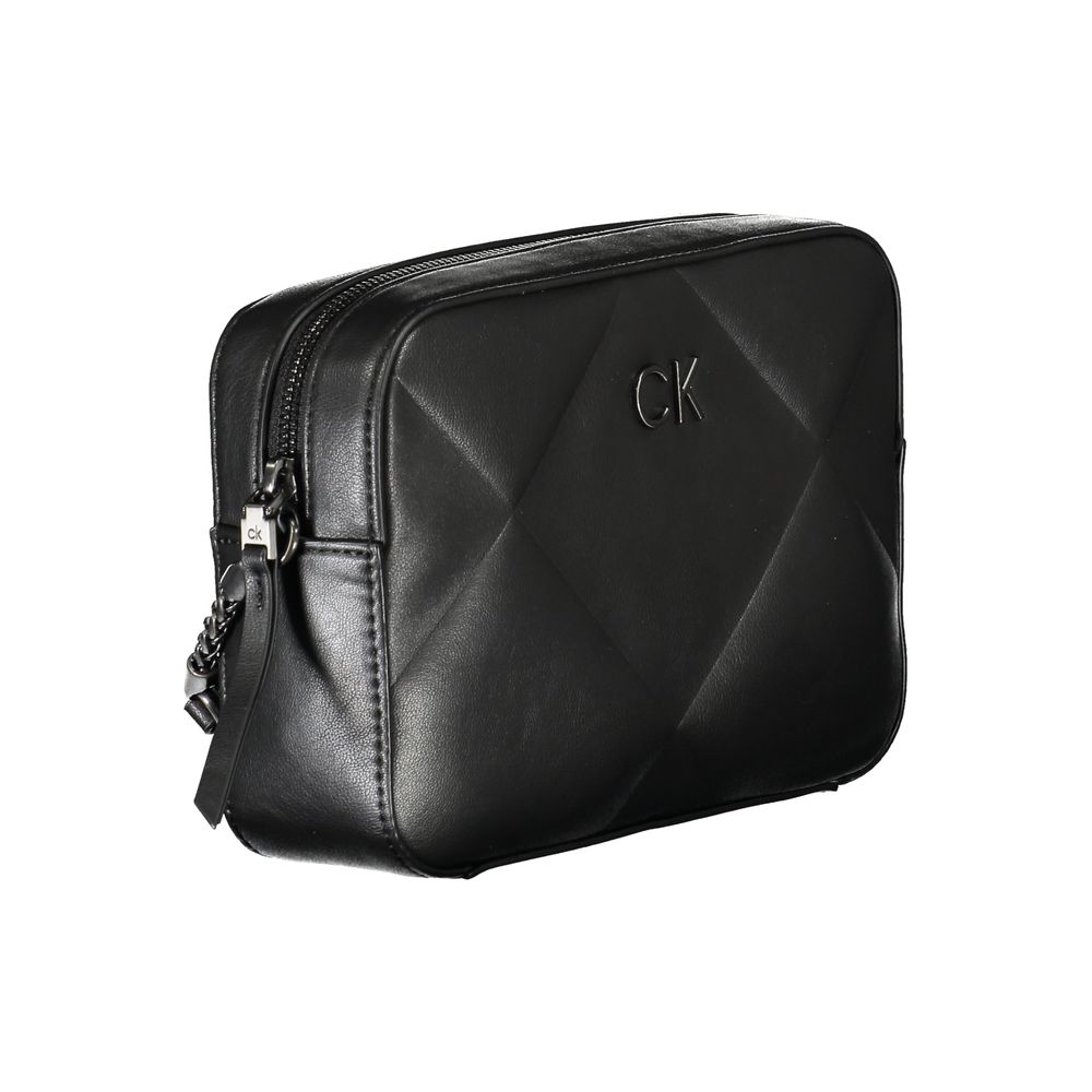 Calvin Klein Black Polyester Handbag - Arichezz.store