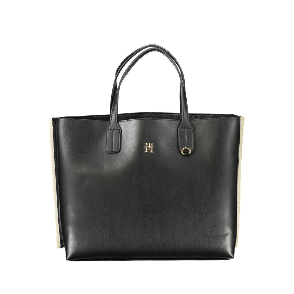 Tommy Hilfiger Black Polyethylene Handbag - Arichezz.store