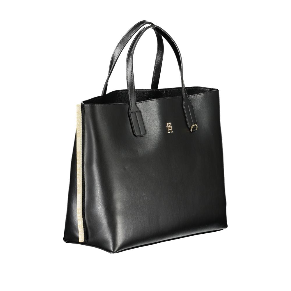 Tommy Hilfiger Black Polyethylene Handbag - Arichezz.store