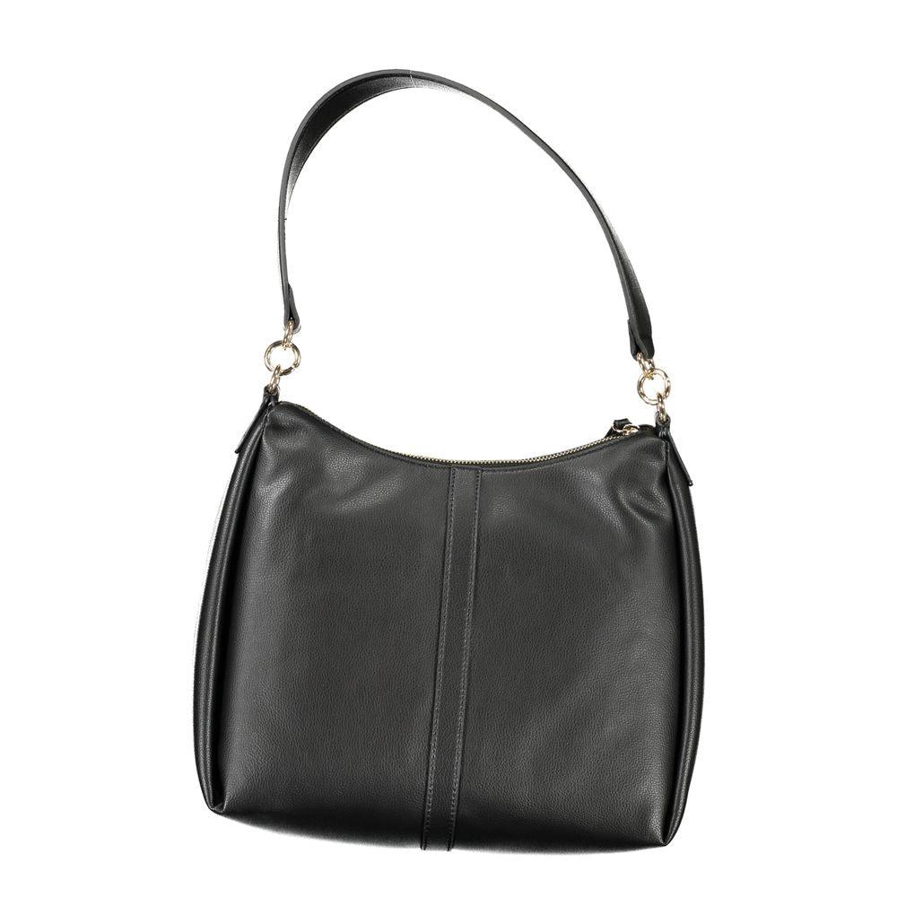 Tommy Hilfiger Black Polyester Handbag - Arichezz.store