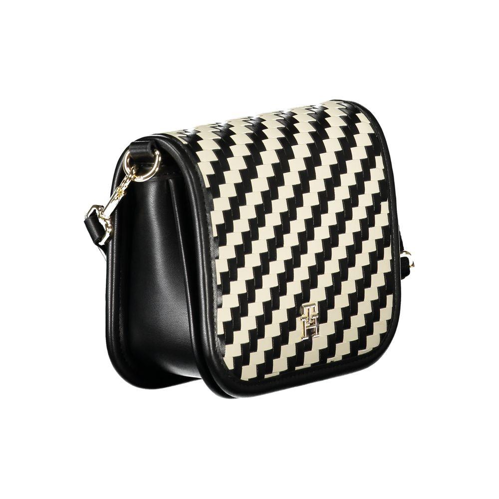 Tommy Hilfiger Black Polyester Handbag - Arichezz.store