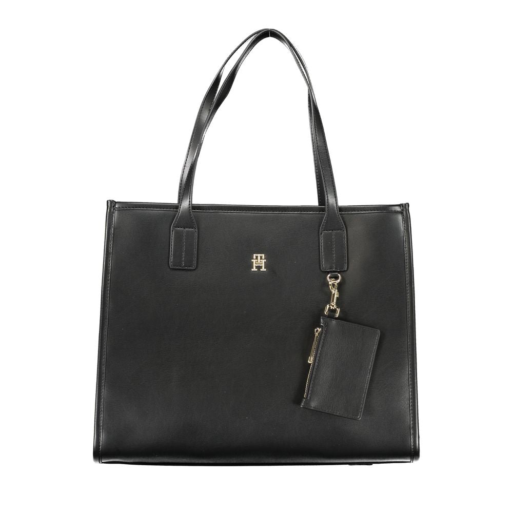 Tommy Hilfiger Black Polyethylene Handbag - Arichezz.store