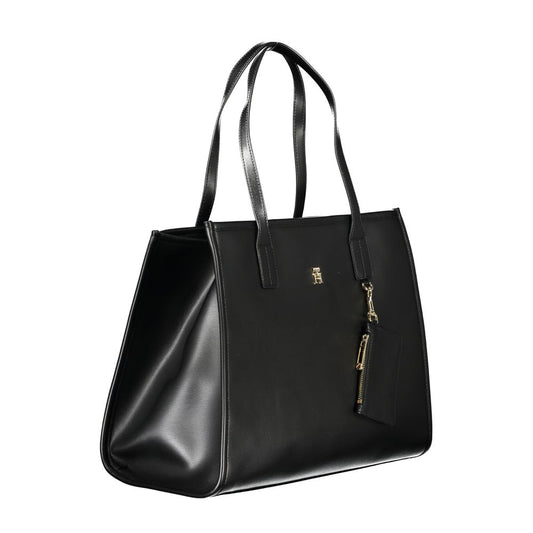 Tommy Hilfiger Black Polyethylene Handbag - Arichezz.store