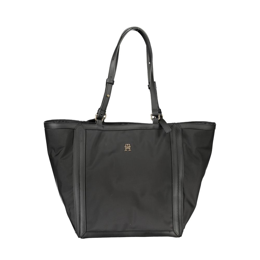 Tommy Hilfiger Black Polyester Handbag - Arichezz.store