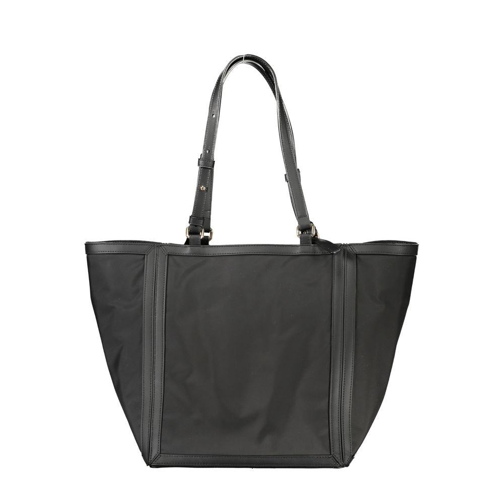 Tommy Hilfiger Black Polyester Handbag - Arichezz.store