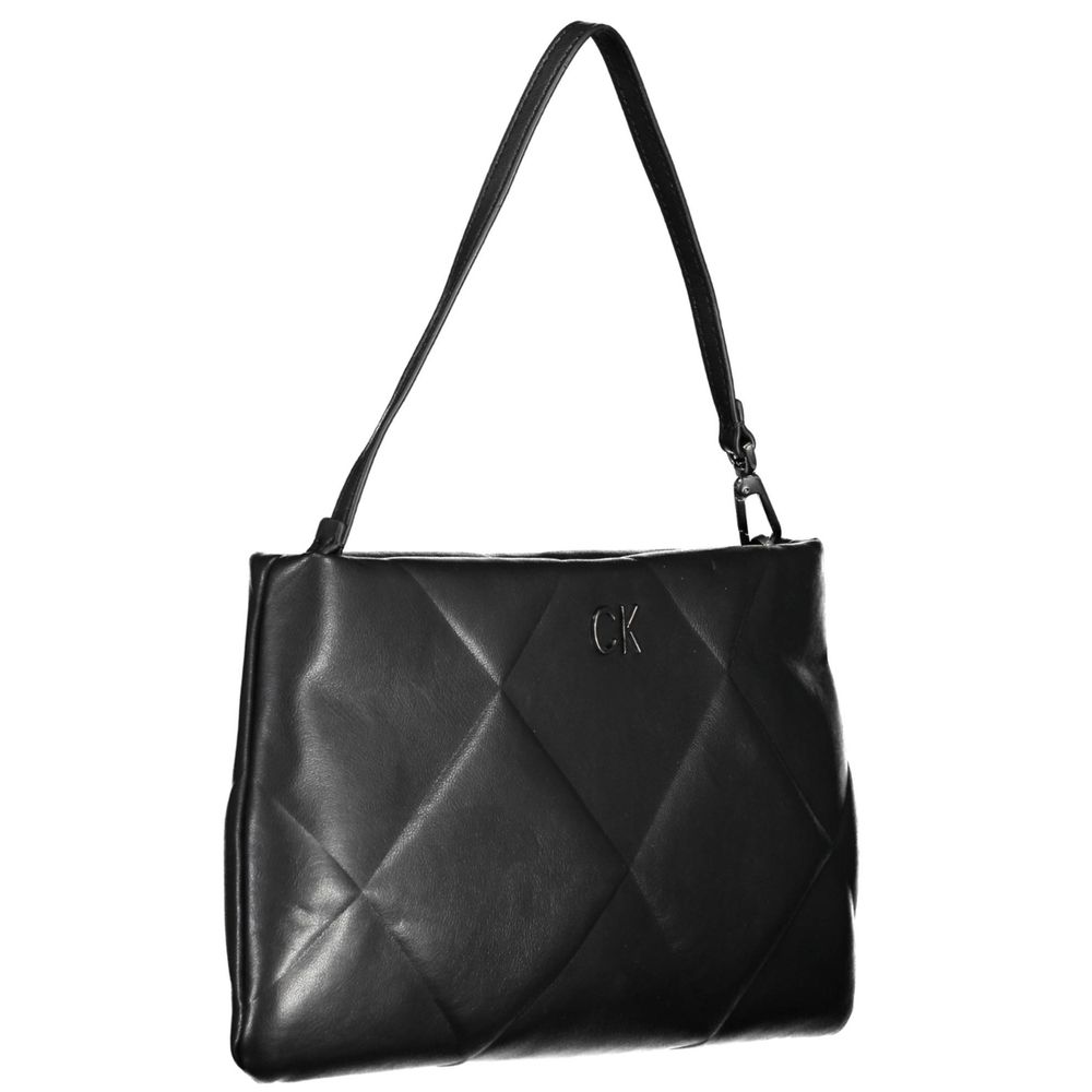 Calvin Klein Black Polyester Handbag - Arichezz.store