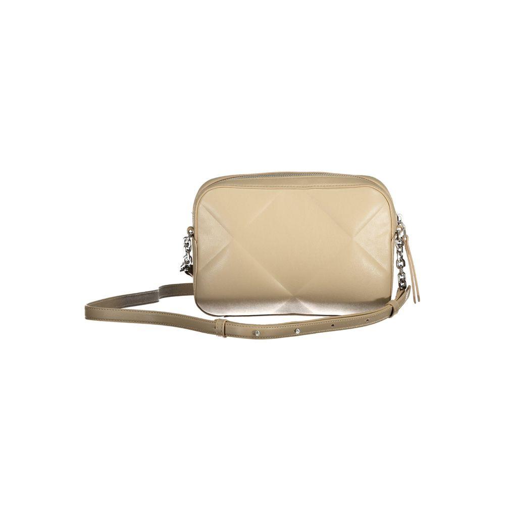 Calvin Klein Beige Polyester Handbag - Arichezz.store