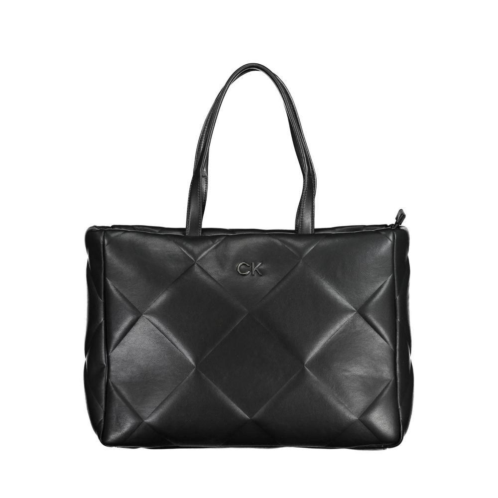 Calvin Klein Black Polyester Handbag - Arichezz.store