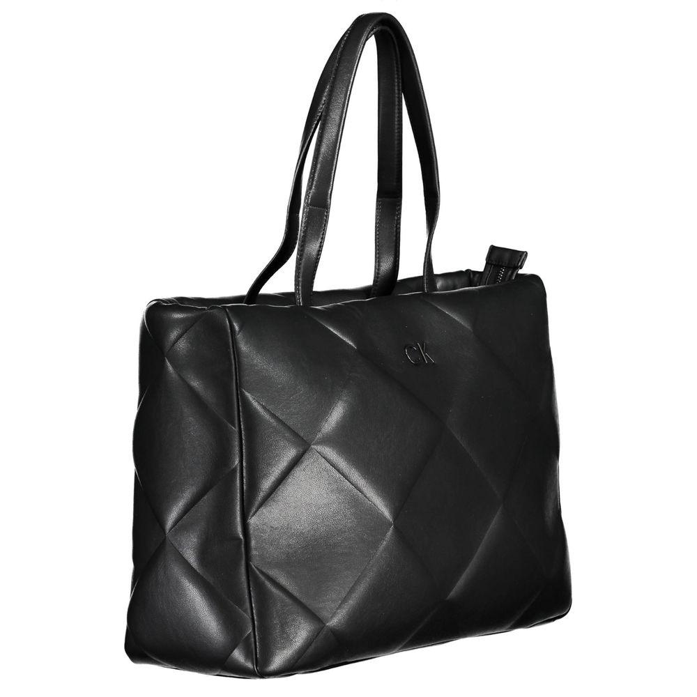 Calvin Klein Black Polyester Handbag - Arichezz.store