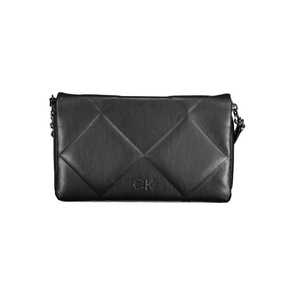 Calvin Klein Black Polyester Handbag - Arichezz.store