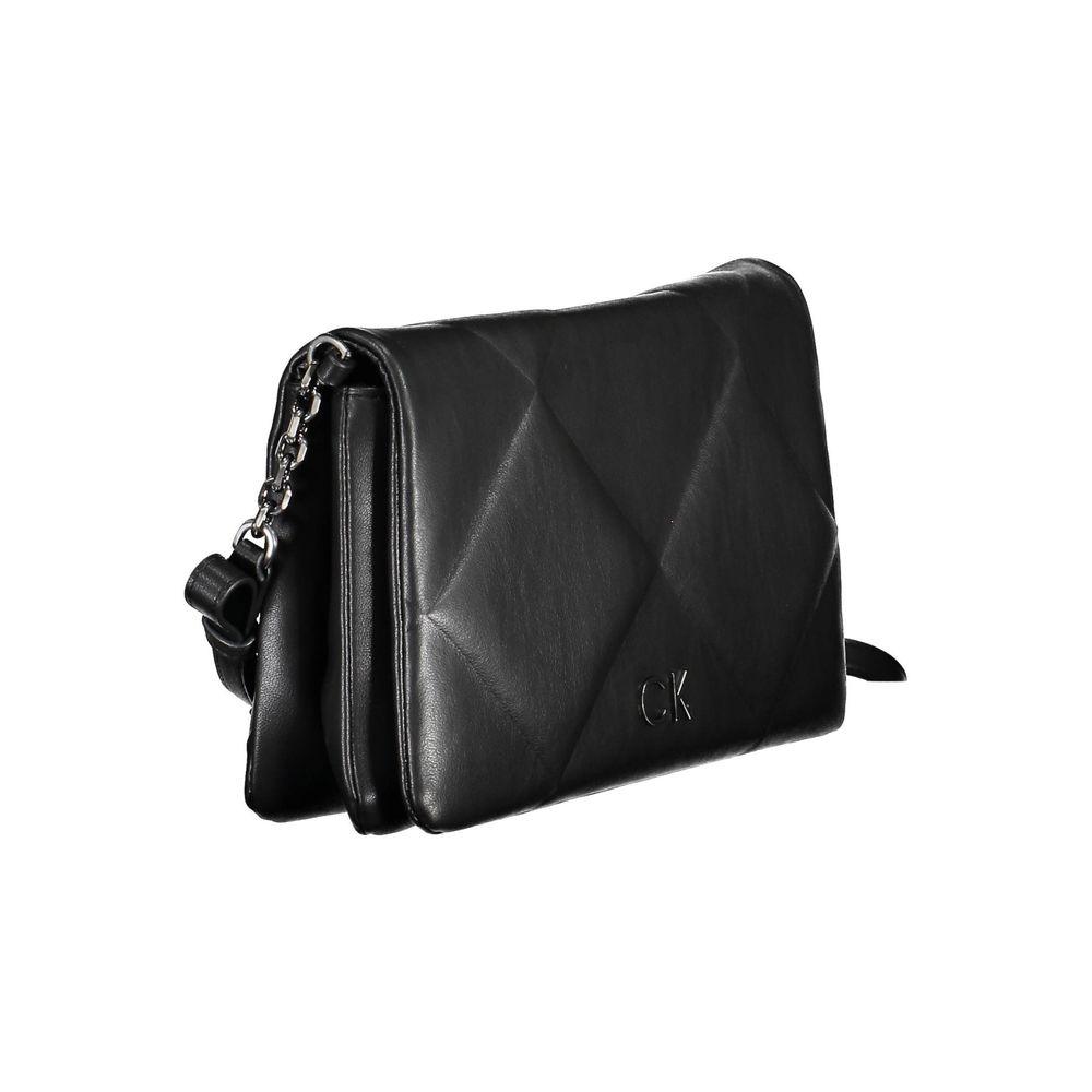 Calvin Klein Black Polyester Handbag - Arichezz.store