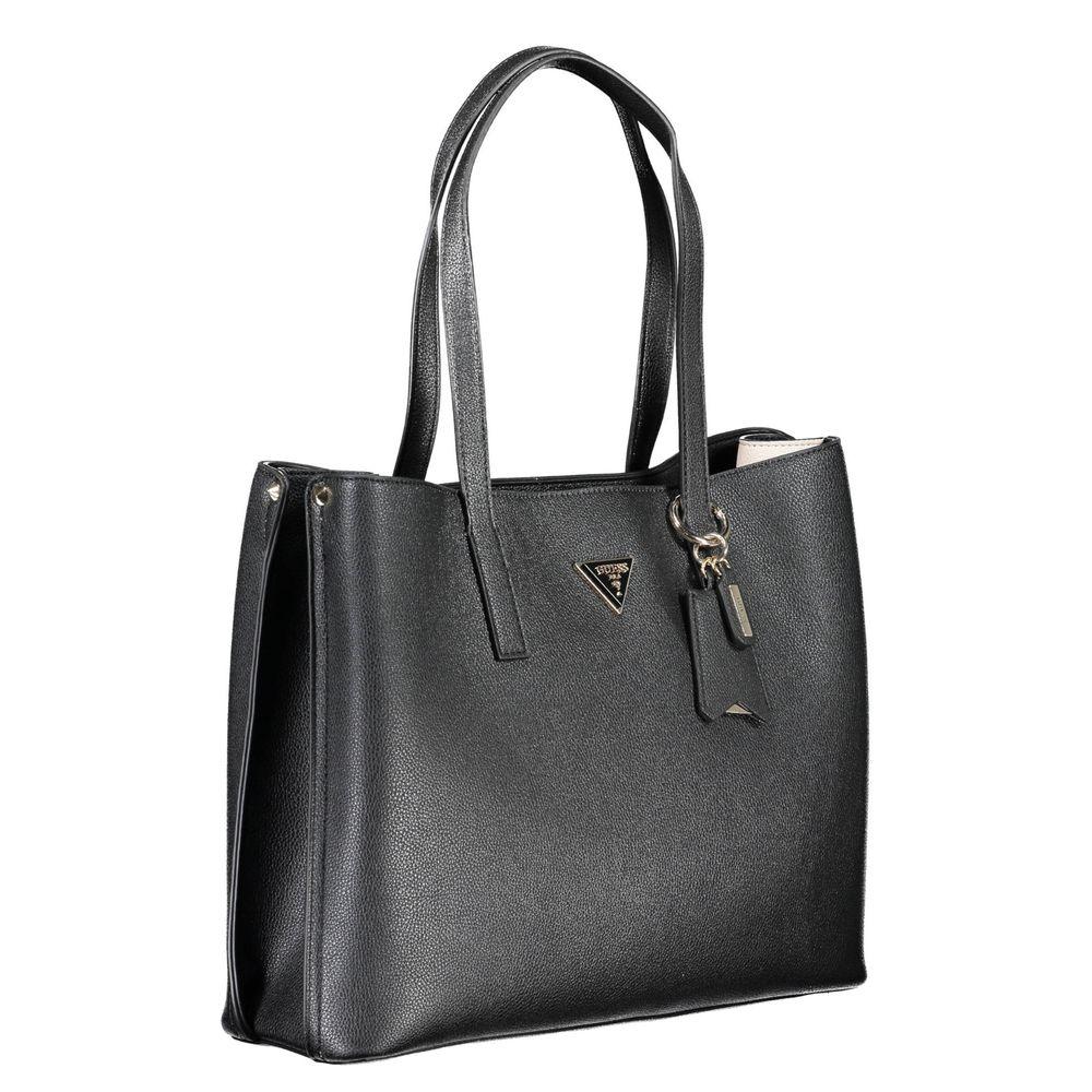 Guess Jeans Black Polyethylene Handbag - Arichezz.store