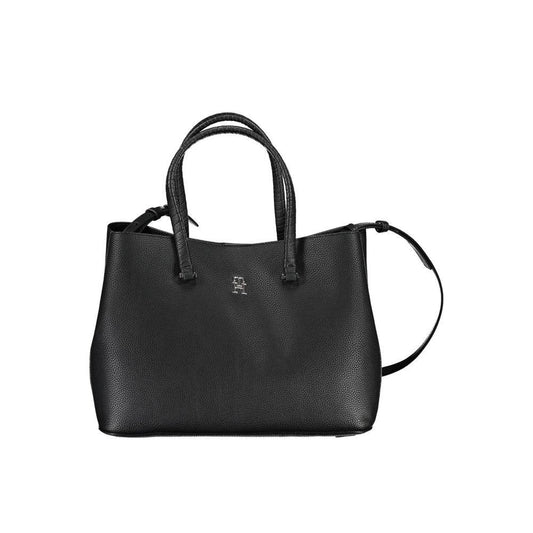 Tommy Hilfiger Black Polyethylene Handbag - Arichezz.store