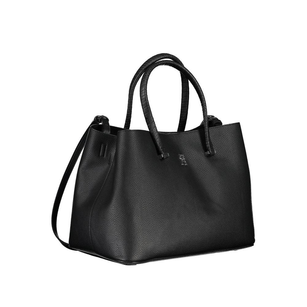 Tommy Hilfiger Black Polyethylene Handbag - Arichezz.store