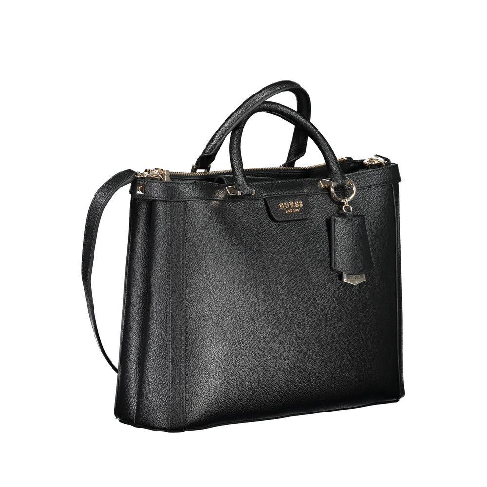 Guess Jeans Black Polyethylene Handbag - Arichezz.store