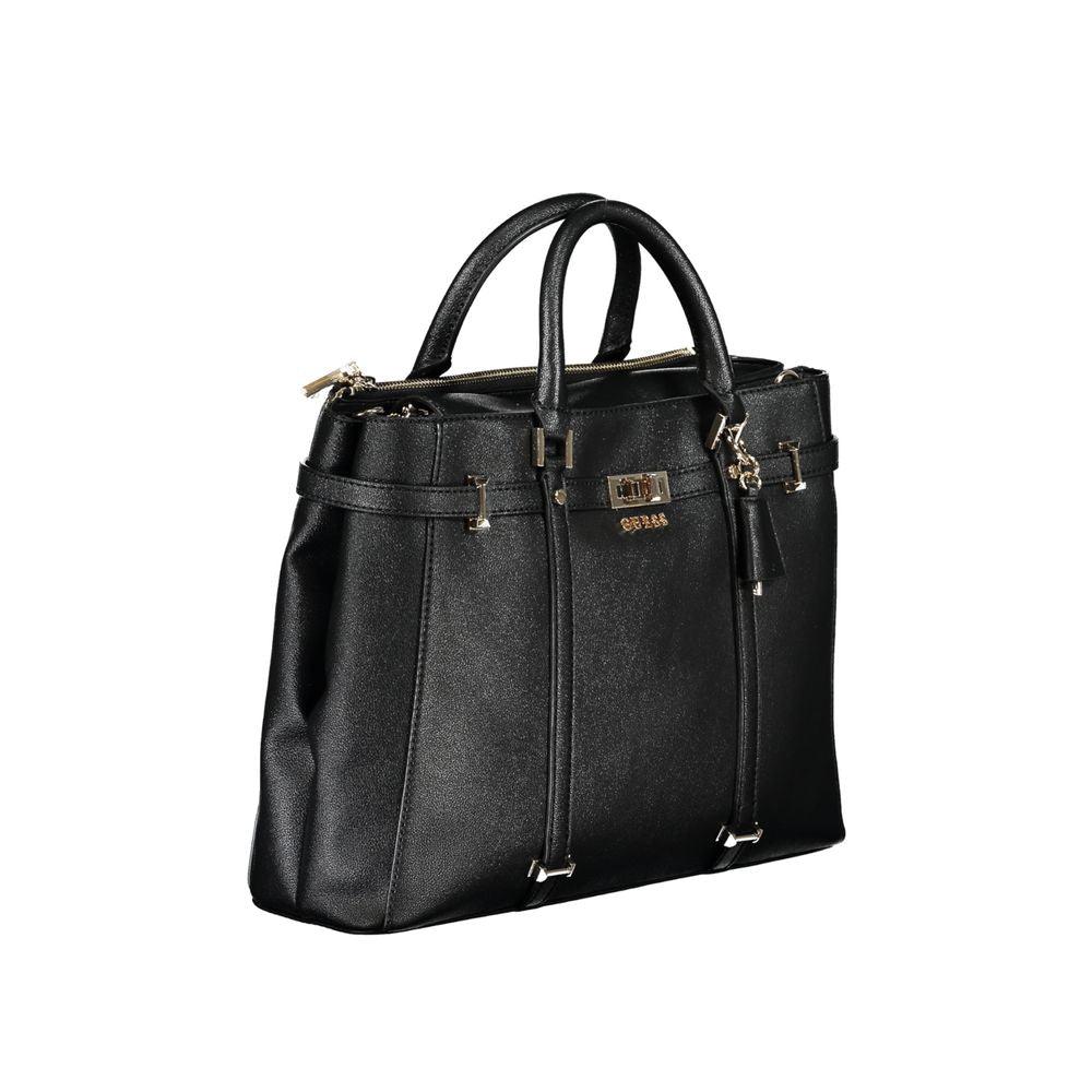 Guess Jeans Black Polyethylene Handbag - Arichezz.store