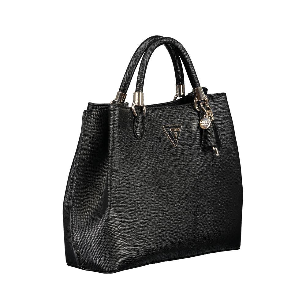 Guess Jeans Black Polyethylene Handbag - Arichezz.store