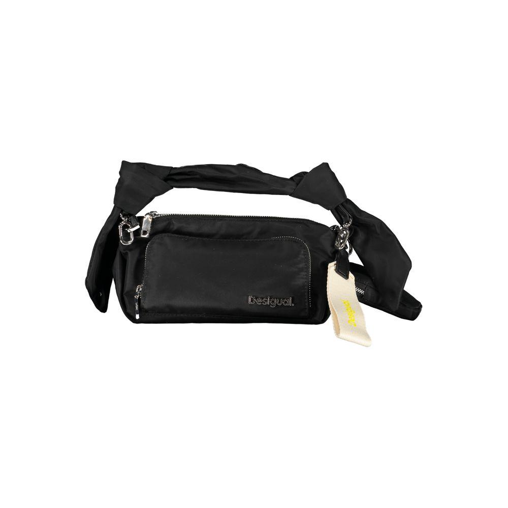 Desigual Black Polyester Handbag - Arichezz.store