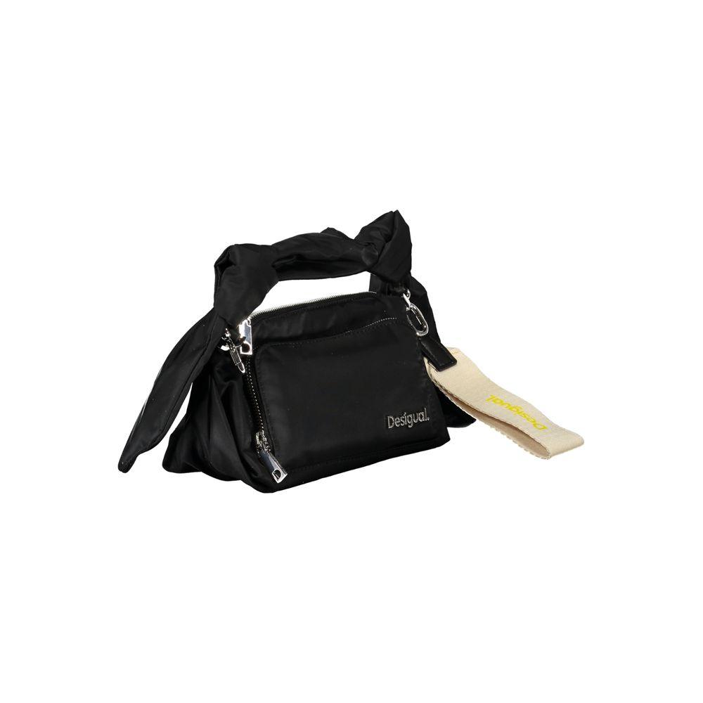 Desigual Black Polyester Handbag - Arichezz.store