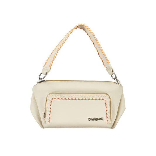 Desigual White Polyethylene Handbag - Arichezz.store