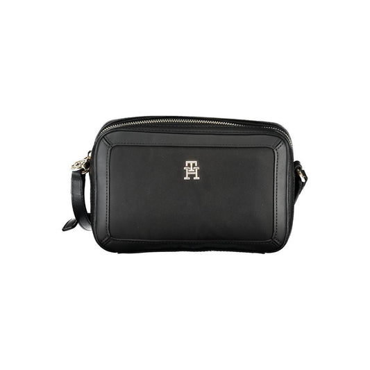 Tommy Hilfiger Black Polyester Handbag - Arichezz.store