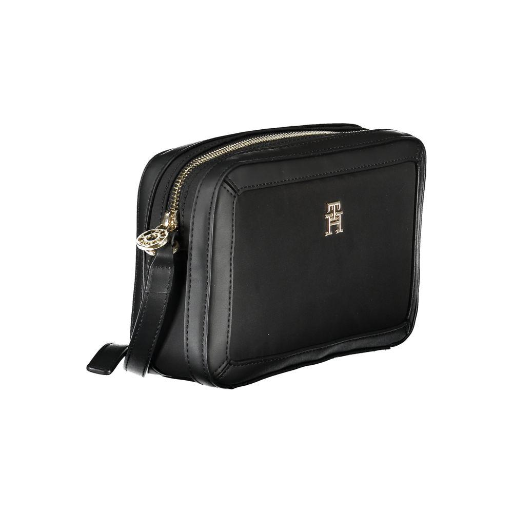 Tommy Hilfiger Black Polyester Handbag - Arichezz.store