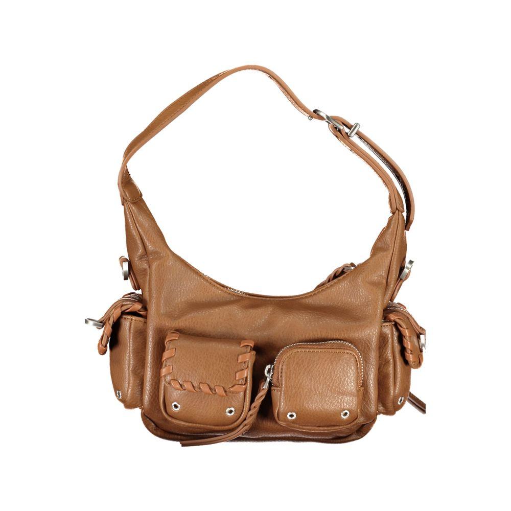 Desigual Brown Polyethylene Handbag - Arichezz.store