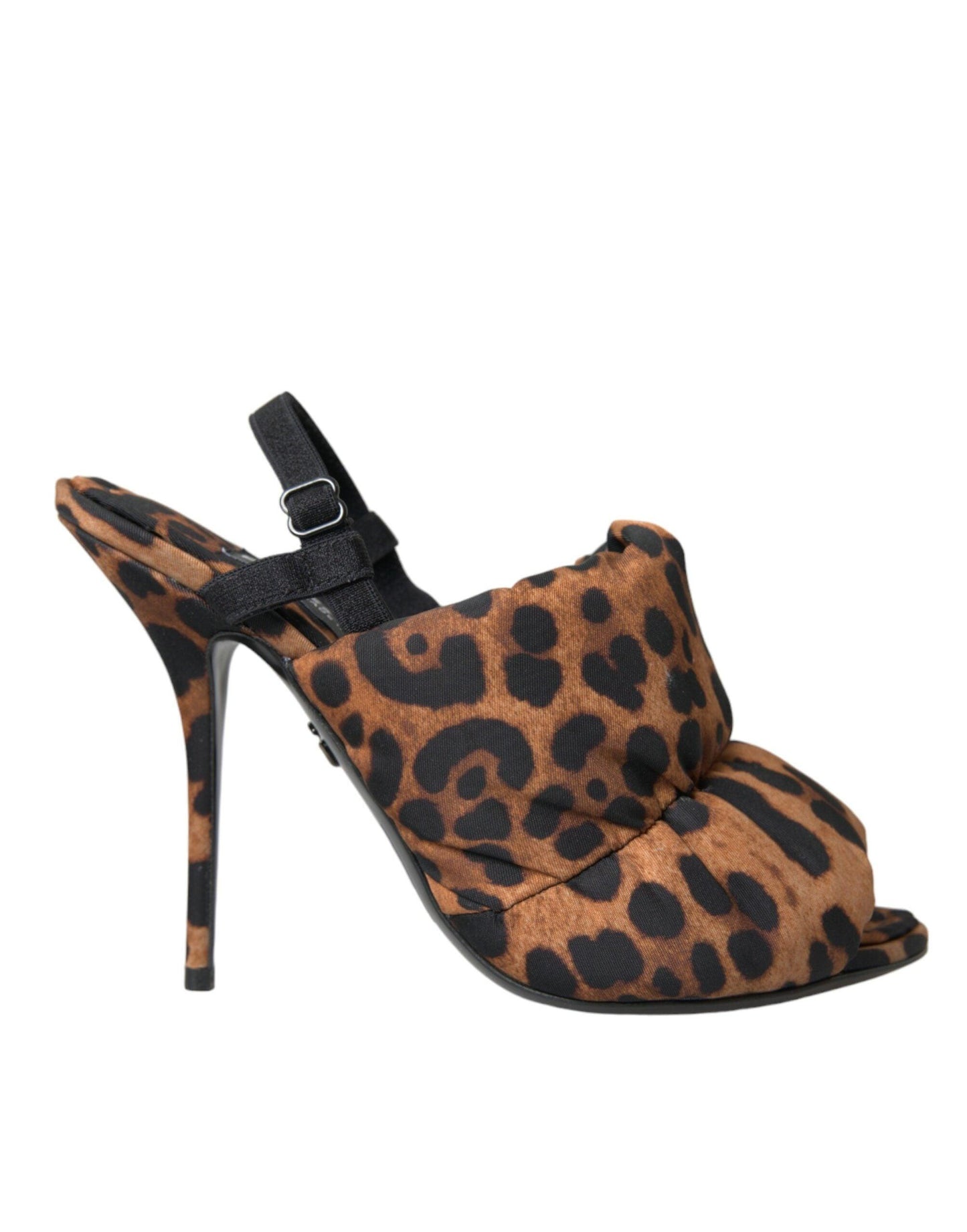 Dolce & Gabbana Brown Leopard Slingback Heels Sandals Shoes - Arichezz.store