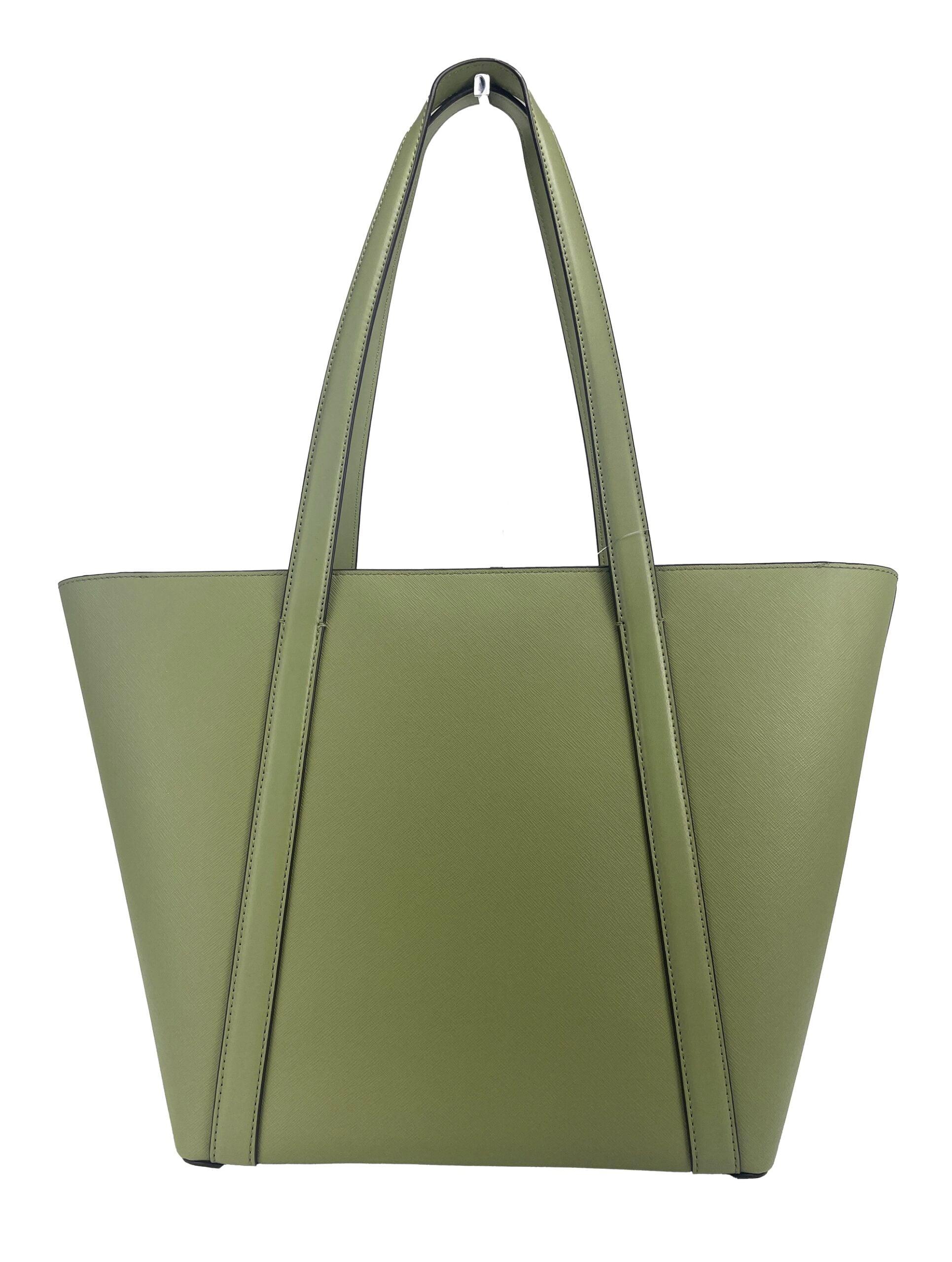 Michael Kors Large Pratt Shoulder Zip Tote Bag Light Sage - Arichezz.store