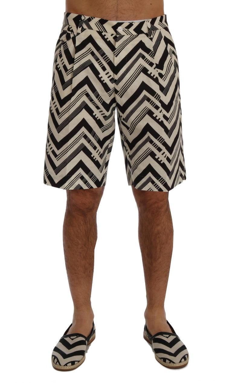 Dolce & Gabbana Striped Casual Knee-High Shorts - Arichezz.store