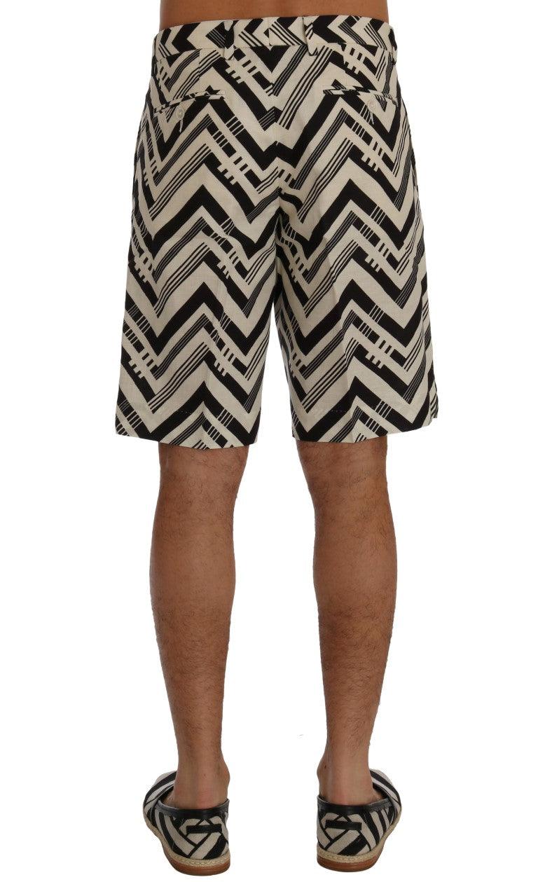 Dolce & Gabbana Striped Casual Knee-High Shorts - Arichezz.store