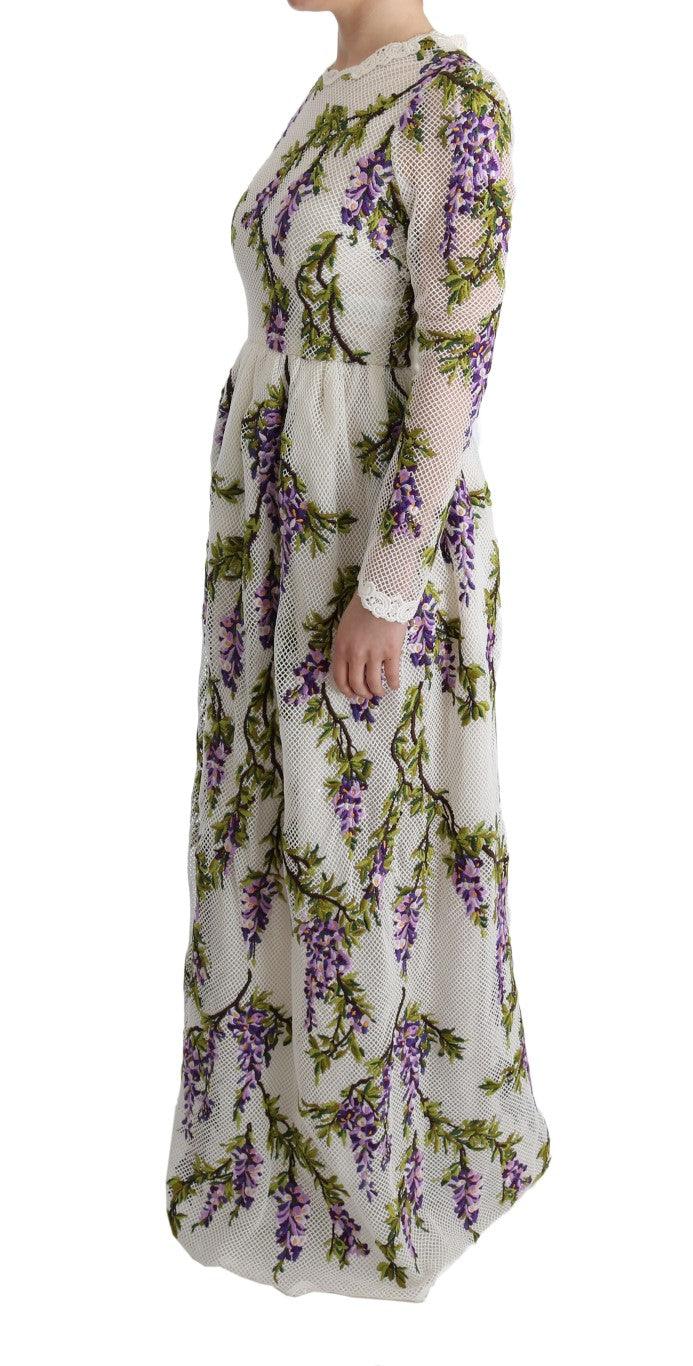 Dolce & Gabbana Elegant Maxi A-line Long Sleeve Dress - Arichezz.store